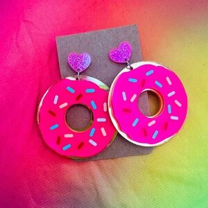 Dough-nut Care Dangle Earrings